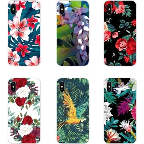 For HTC One U11 U12 X9 M7 M8 A9 M9 M10 E9 Plus Desire 630 530 626 628 816 820 830 ropical Leaf Flowers Cherry Plants Phone Cases