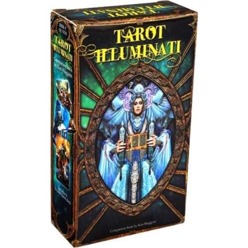 2021 Top Tarots Illuminati Kit 78 Cards Deck Divination Fate Family Party Board Game Toy