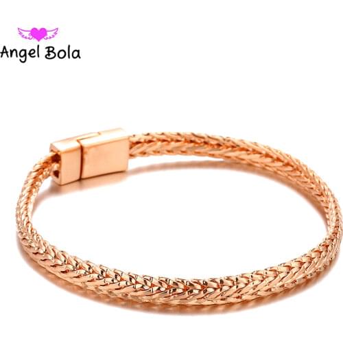 Cool Women Biker Bicycle Motorcycle Chain Gold and Rose Gold Womens Buddha Bracelets & Bangles Fashion Jewelry B1019-9