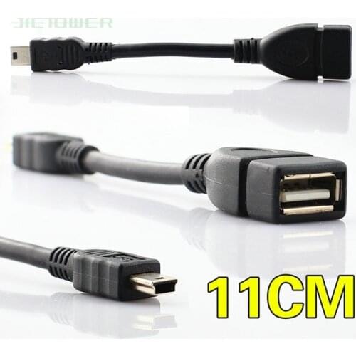 Micro USB mini 5pin T type interface Host Cable OTG adapter 10cm mini usb cable for tablet pc mobile phone mp4 mp5 200pcs/lot