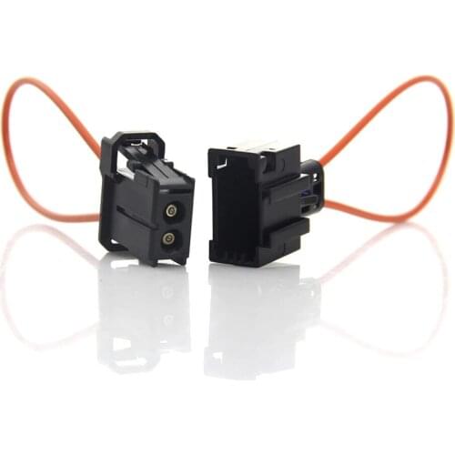 Newes Female Male MOST Fiber Optic Loop Bypass Connector Auto Diagnostic Cable Car Repair OBDResource Free Shipping