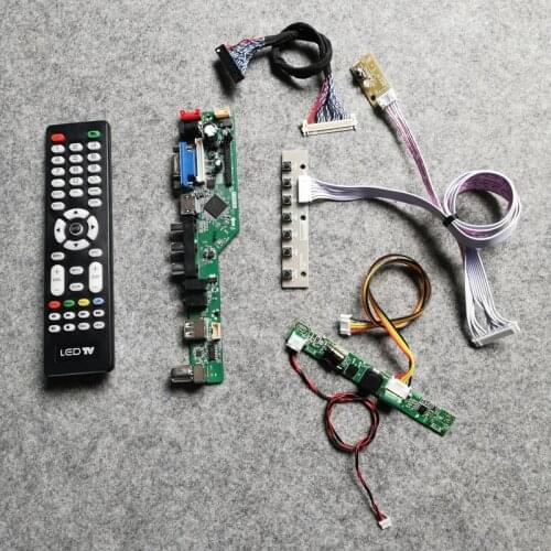 1920*1080 monitor universal controller drive board DIY kit VGA AV USB LDE 60Hz LVDS Fit LM230WF3/LM230WF5 30 Pin LCD matrix