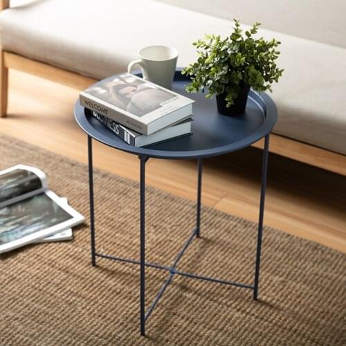 Simple Wrought Iron Detachable Small Round Table, Metal Wrought Iron Side Table, Side Table, Coffee Table, Round Table