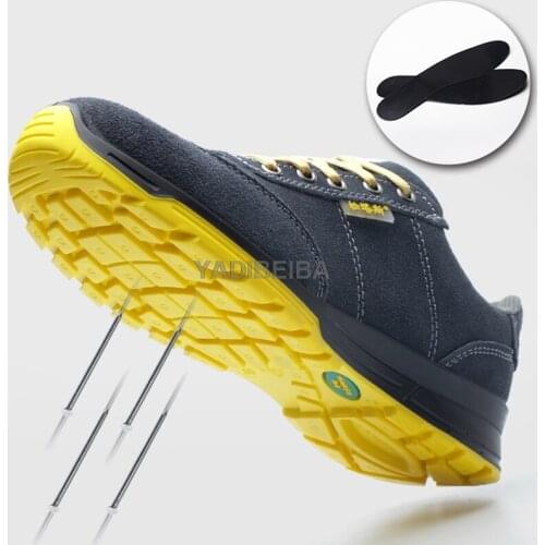 Work Safety Shoes Men Women Steel Toe Construction Work Boots Anti-smashing Men Safety Boots Lightweight Industrial Shoes Unisex