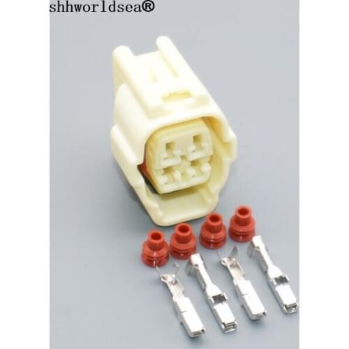 Shhworldsea 4 pin 2.2mm 4 way car auto Oxygen Sensor Plug electric wiring harness cable male connector 7283-7040-10 for Toyota