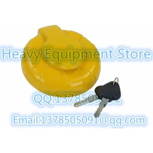 Fuel Cover Diesel Cap with 2 Keys For Volvo Excavator EC120 EC140B EC240B EC290B EC460B EC360B 14528922 1116-00240 111600240