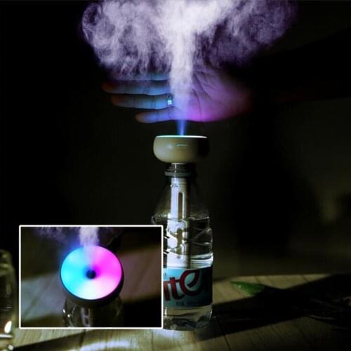 USB Portable Air Humidifier Bottle Aroma Diffuser Silent Mini Humidifier Cool Mist Maker for Home Office Car Detachable