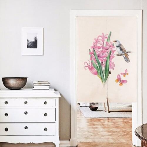 Pattern Circular Disc Figure Noren Thicken Door Curtain Japan Totem Decoration Portiere Hangings Door for Living Roomcuntain