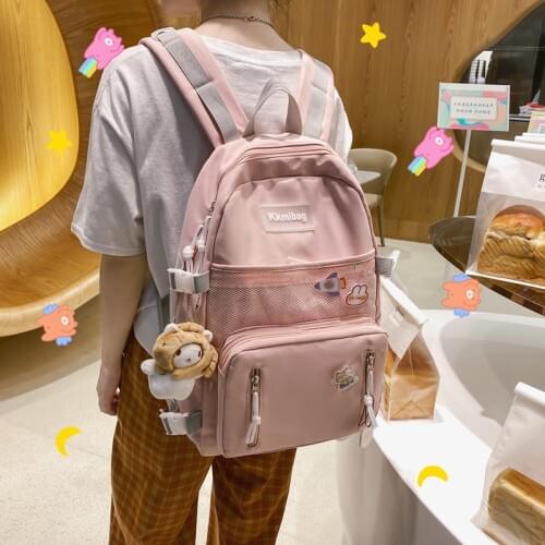 Campus Japanese Womens Backpacks for Girls Harajuku Cute Schoolbag Female Korean High School Student Backpack Women Waterproof