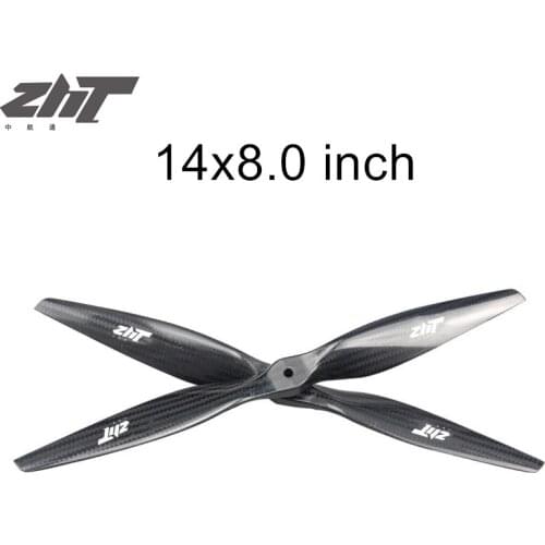 ZHT 1480 Carbon Fiber Propeller 14 Inch Glossy Props Fit For Agriculture UAV Or Industrial Drone