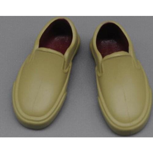 1/6th Yellow casual shoes Model For 12" Male Action Figure
