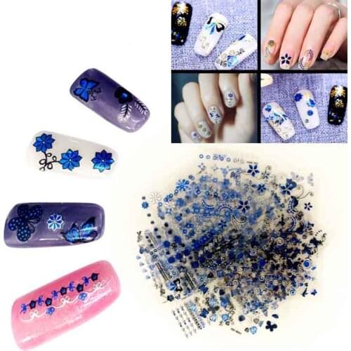 30 PCS Gold/Silver Butterfly Self-Adhesive Nail Tattoos Rose Flower Embossed 3D Nail Stickers 3D Nail Art Stickers Decals (FAM#)