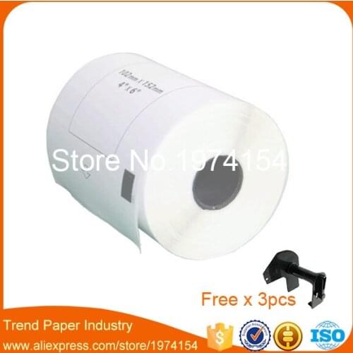 75 Refill Rolls Generic DK-11241 Label Diameter 102mm*152mm 200Pcs Compatible for Brother Label Printer White Paper DK-1241