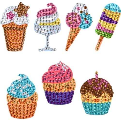 Diamond Painting Stickers 5D DIY Art Craft Self-Adhesive Diamond Painting by Number Kits Rhinestone Sticker For Children