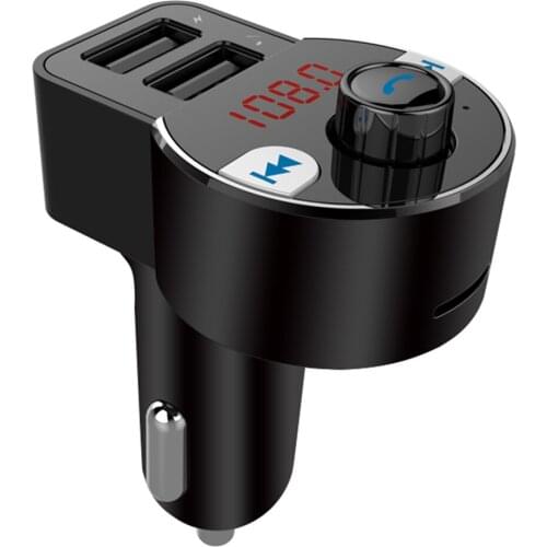 ALLOYSEED HK203 Car FM Transmitter Bluetooth 5.0 Hands Free TF U Disk MP3 Player 3.1A Dual USB Charger Wireless Modulator