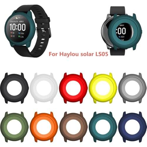 Watch Cover Case For Haylou Solar Smart Watch Bumper Scratch Colorful Soft Silicone Cases Smart Watches Accessories