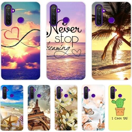 For Realme 5 Case Silicone Soft TPU Rainbow Printing Phone Cover For OPPO Realme 5 Pro RMX1911 Realme5 6i 5Pro Coque Skin Fundas