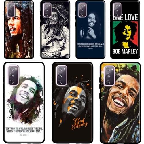 Bob Marley Case For Samsung Galaxy S21 Ultra S20 FE S8 S9 S10 Plus Note 20 Ultra Note 10 Plus Cover