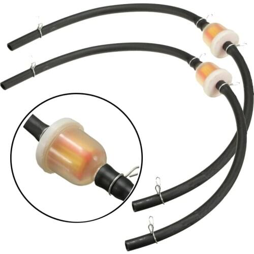 2Pcs Universal 6mm 2 Stroke Magnet Gas Fuel Filter Gasoline Cleaner Petrol Pipe Hose Line for ATV Pit Dirt Bike Quad Scooter