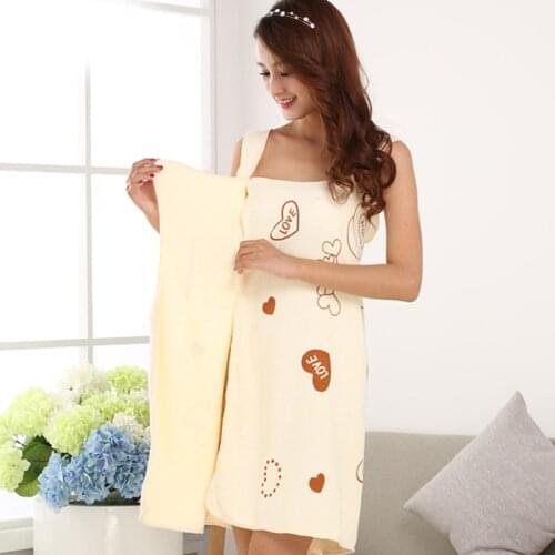 Newly Summer Women Bathrobe Fast Drying Wearable Bath Towel Bathroom Shower Casual Comfortable Bathrobe Ropa De Mujer