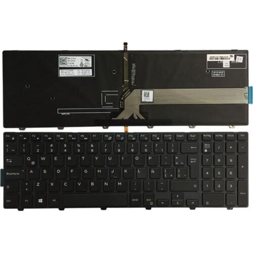 Latin LA laptop Keyboard FOR DELL Latitude 3550 3560 3570 Vostro 15 3546 3565 3558 3549 3559 DP/N:0JYP58 JYP58 With Backlit