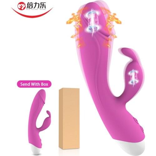 Heating G-Spot Vibrator Clitoris Stimulator Vibrating Dual Motors Vagina Massager Female Masturbator Adult Sex Toys 10 Modes