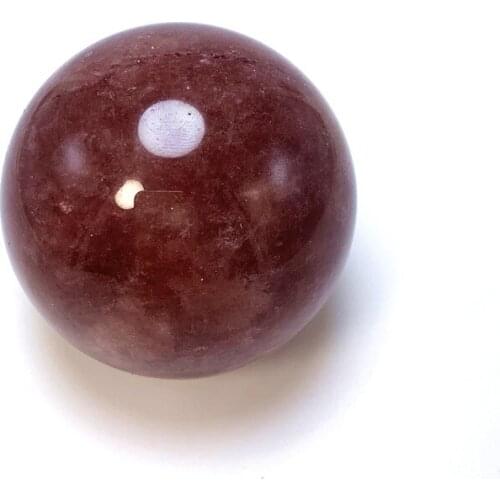 New arrivals 70-80mm energy globe Natural red strawberry quartz ball reiki healing crystals sphere for home decoration