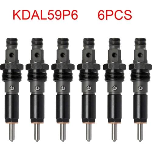 New 6PCS Car Accessories Fuel Injector Nozzle KDAL59P6 for Cummins for Dodge Ram 2500 3500 5.9L 0432133844 3283562 High Quality