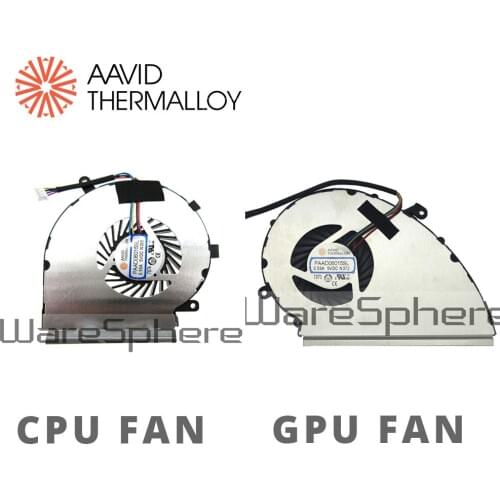 New Original CPU GPU Cooling Fan For MSI GE72VR GP72VR 6RF 7RF GP72MVR GL72VR FAN COOLER PAAD06015SL N366 N372 DC 5V 0.55A 4PIN