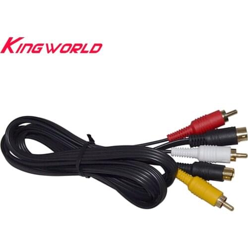 NEW Gold Plating Plug S-Video AV RCA Audio Video Cord Cable for SEGA Saturn SS