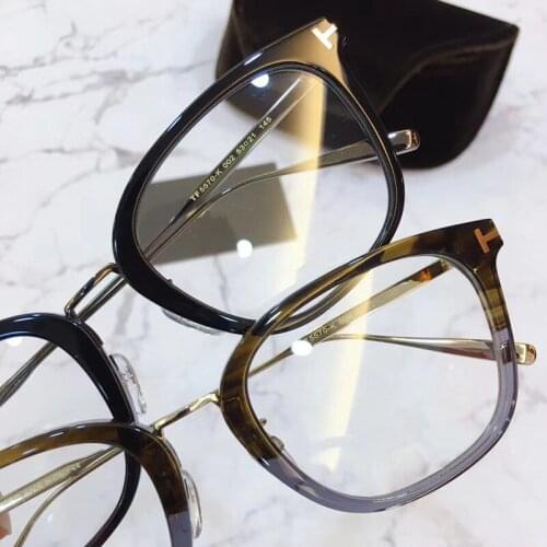 TF5570K Top Quality with logo Handmade Acetate Frames Optical Spectacle Prescription Myopia Retro Brand Design with Box