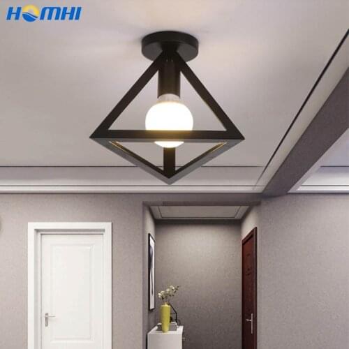 Ceiling lamp modern Mini Painting Metal triangle Cube Ceiling Light Fixture for Hallway Bedroom Kitchen decorative room light