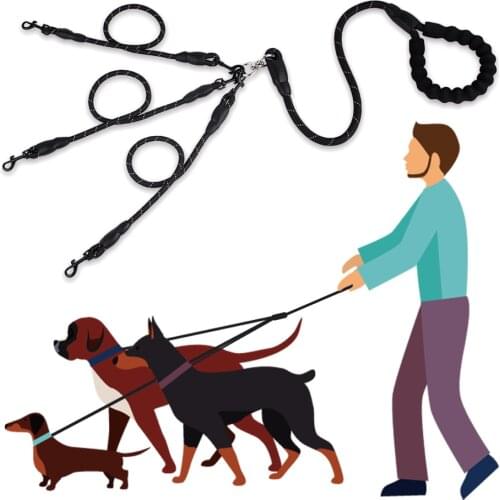 Outdoor Dog Double Leashes Adjustable Hand Free Dog Leashes Pet Walking Running Jogging Lead Waist Belt Chest Strap Dog Rope