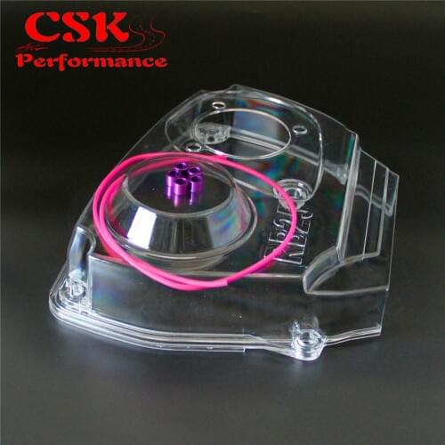 Clear Cam Pulley Gear Timing Belt Cover For Nissan Skyline R32 R33 GTS RB25DET