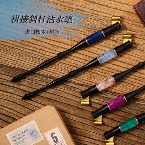 English Calligraphy Resin Wood Dip Pen Cartoon Es Calligraphy Practice Pen Er Beginner Pen