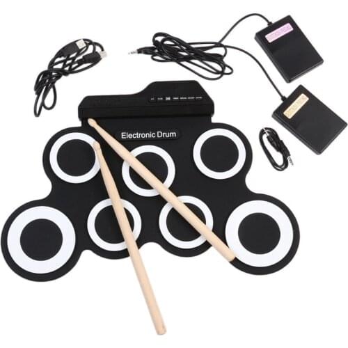 Hand-rolled Folding Environmentally Friendly Silicone Electronic Drum