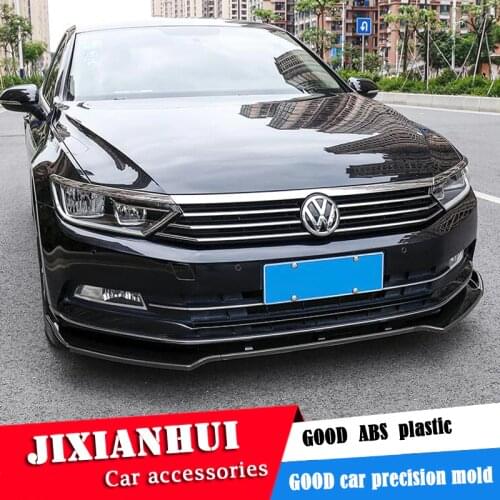 For Volkswagen Passat B8 Body kit spoiler 2017-2018 For Passat ABS Rear lip rear spoiler front Bumper Diffuser Bumpers Protector