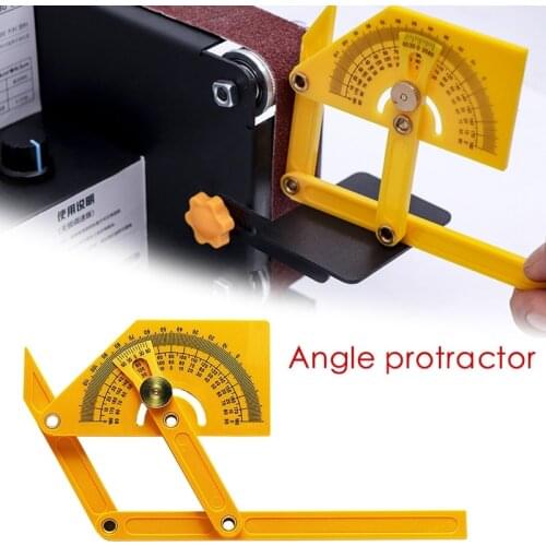 Protractor And Angle Finder Woodworking Measurement Tool 0° To 180° Woodworking Angle Ruler Plastic Protractor Measuring Tool1Pc
