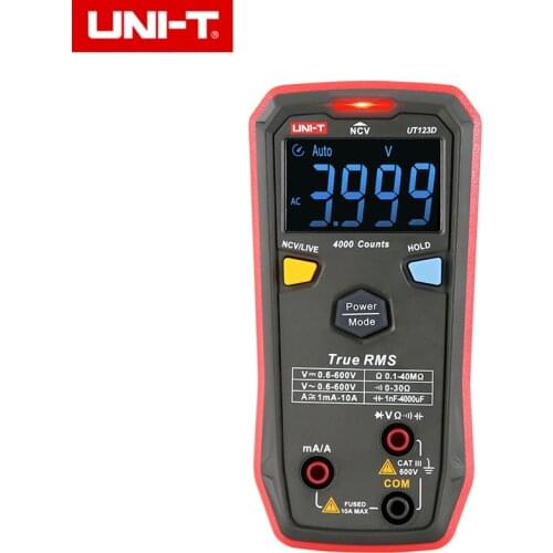 UNI-T UT123D Smart Digital Multimeter NCV AC/DC Voltage Measurement ℃/℉ Switch Measurement