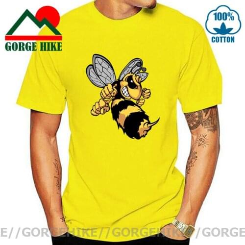 GorgeHike Funny Cartoon Hornet Robot Men T Shirt men Insect Yellow Bee Stab tshirt Amine WASPS bumblebee Clothing Cool Tee shirt