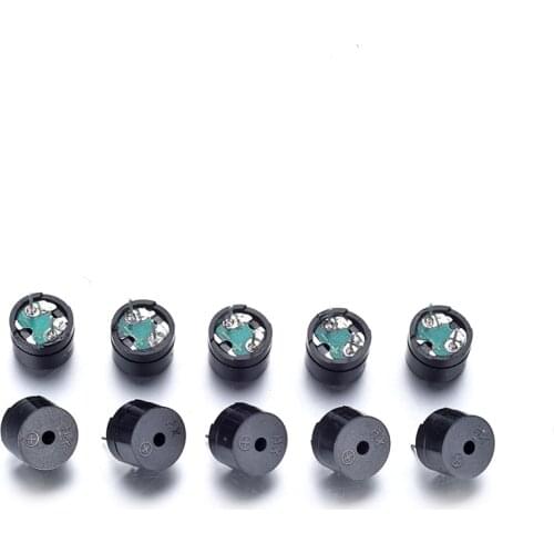 High Quality 10/20/50pcs ABS passive 16 ohm 2KHz Universal in AC 3V / 5V / 12V Piezoelectric Passive Buzzer Mono 2 Pins