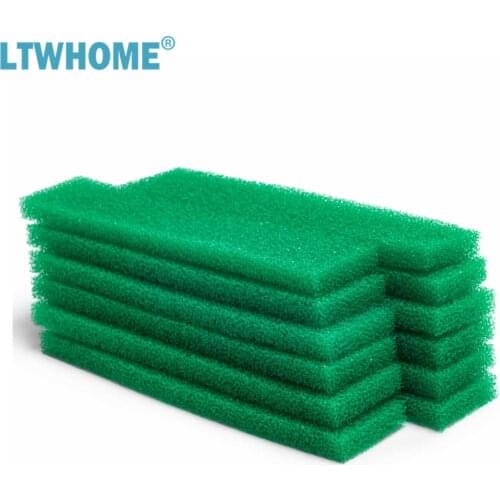 LTWHOME Compatible Green Coarse Filter Foams Replacement for All Pond Solutions FW Range Nano Fish Tanks, FW-14