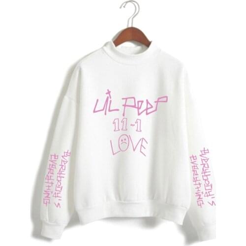New Fashion lil peep Women Turtleneck Sweatshirt Women Hoodie printing Long Sleeve Sweatshirt Streetwear Girls Pullover Clothes