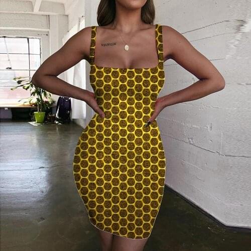 Giyu Brand Geometry Dress Women Psychedelic Vestido Sexy Abstract Bodycon Dress Art Sundress Womens Clothing Party Vintage