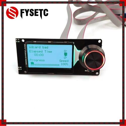 Type C MINI12864LCD Screen Black on white mini 12864 V1.2 lcd Smart Display Supports Marlin DIY With SD Card 3D Printer Parts