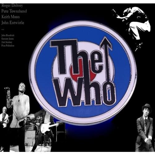 The Who Mod Target Enamel Pin Punk Rock New Wave Band Retro Music Button Badge