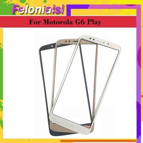 10Pcs/lot For Motorola G6 Play XT1922 XT1922-3 XT1922-4 Touch Screen Front Outer Glass Panel Lens G6Play NO LCD Display 5.7"