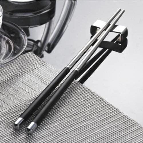 100 Pairs Japanese Chopsticks Set 304 Stainless Steel Reusable Travel Chopsticks Gift SN3154