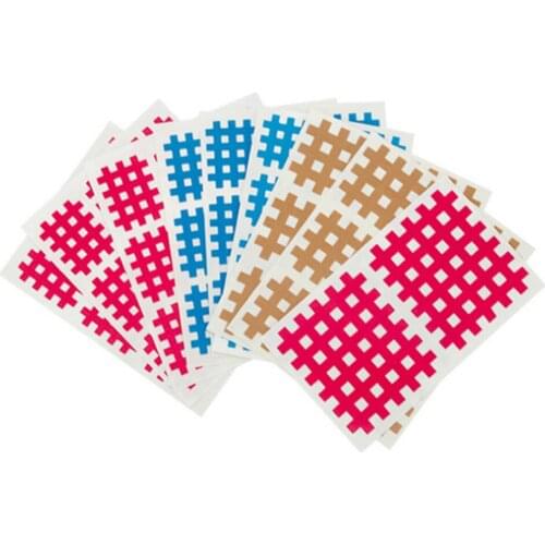 15sheets Elastic Cross Stickers Kinesiology Tape Cross Physiotherapy Muscle Patch Pain Relief Sports Therapy Accessories