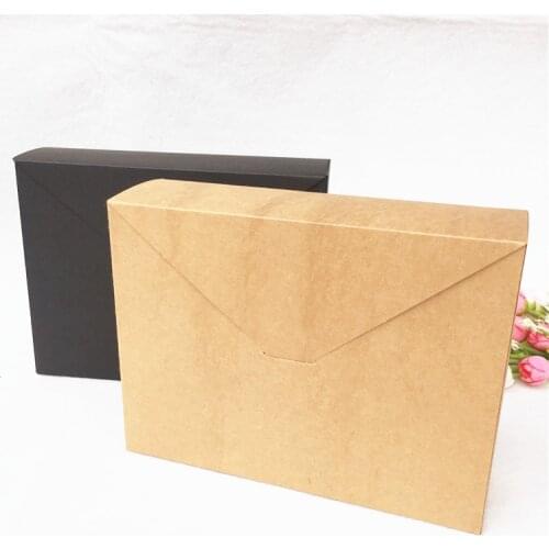 20Pcs/30Pcs/50Pcs Envelope Shaped Kraft Paper Boxes For Valentines Day Gifts Packaging Storage Big Size Boxes 20x15x6cm